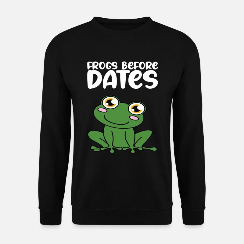 Frösche Vor Daten - Unisex Pullover - Schwarz