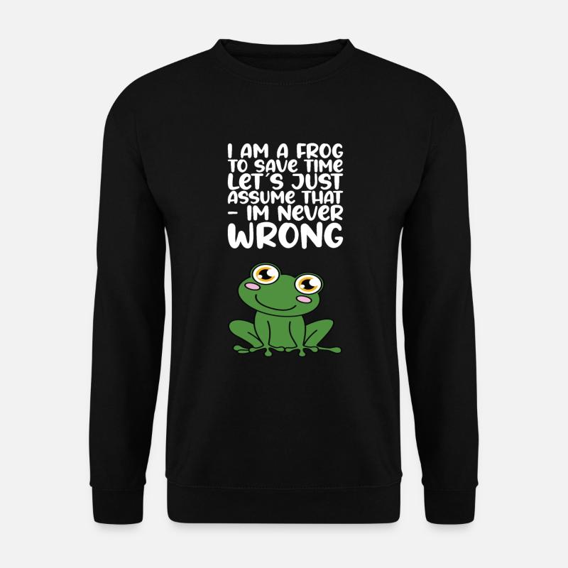 Ich Bin Ein Frosch - Unisex Pullover - Schwarz