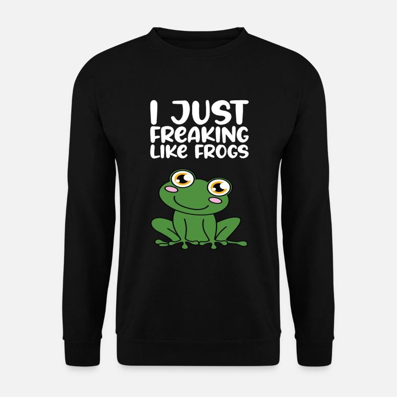 I love frogs - Unisex Sweatshirt - black