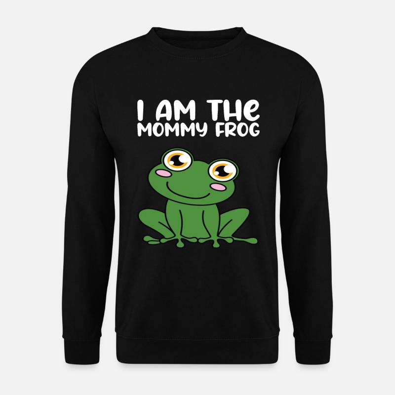 Ich Bin Der Mama-frosch - Unisex Pullover - Schwarz