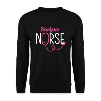 Nurse Nurse - Unisex Sweatshirt - black - Front - Alina (178cm) & Michal (187cm)