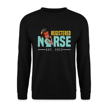 Nurse Nurse - Unisex Sweatshirt - black - Front - Alina (178cm) & Michal (187cm)