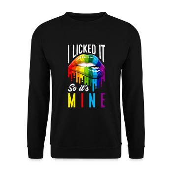 LGBT Pride LGBTQ Pride - Unisex Pullover - Schwarz - Vorne - Alina (178cm) & Michal (187cm)