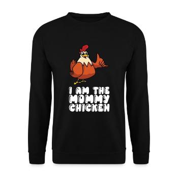 Je suis la mère poulet - Sweat-shirt Unisexe - noir - Devant - Alina (178cm) & Michal (187cm)