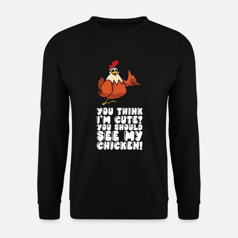 You Think I'm Cute Keeper - Unisex Sweatshirt - black