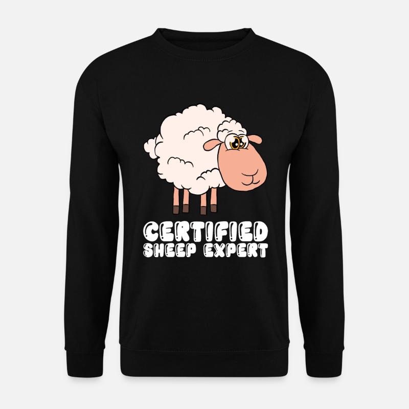 Certified sheep expert - Unisex Sweatshirt - black