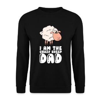 Je suis le père du mouton fou - Sweat-shirt Unisexe - noir - Devant - Alina (178cm) & Michal (187cm)
