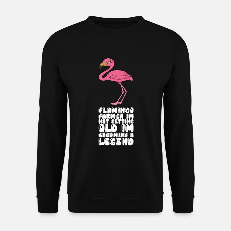 Lustige Flamingo-Grafik - Unisex Pullover - Schwarz