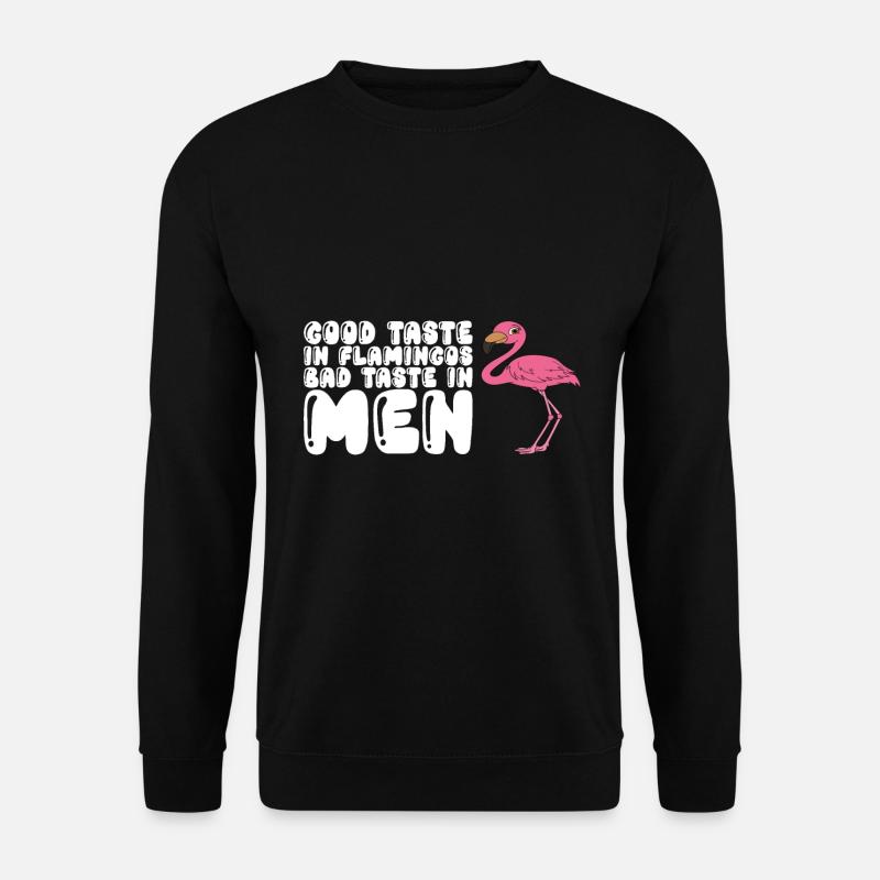 Lustige Flamingo-Grafik - Unisex Pullover - Schwarz