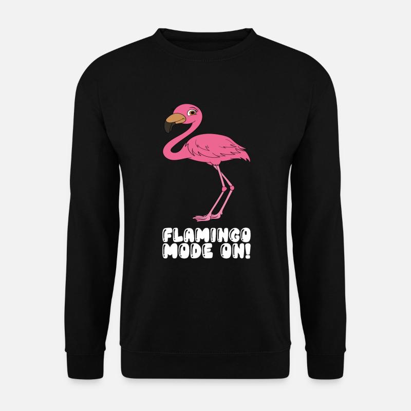 Funny flamingo graphics - Unisex Sweatshirt - black