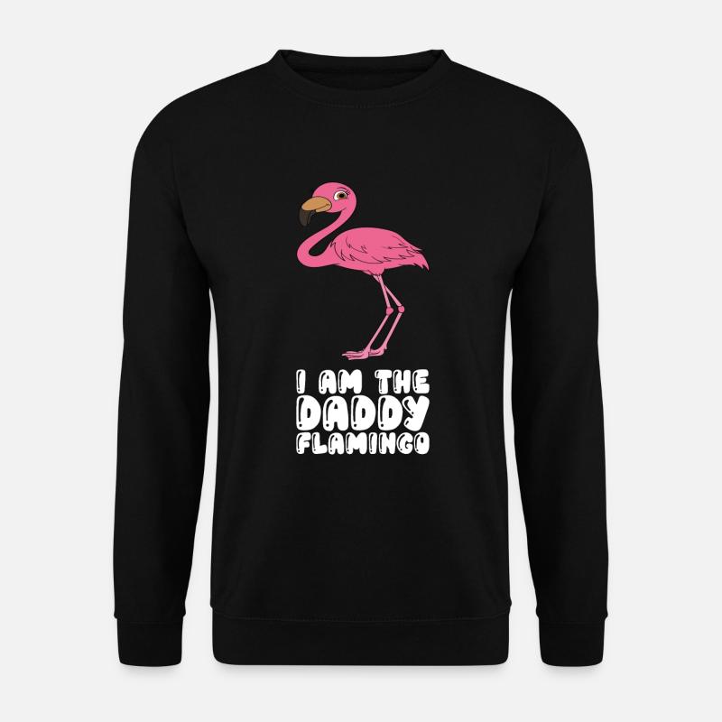 Lustige Flamingo-Grafik - Unisex Pullover - Schwarz