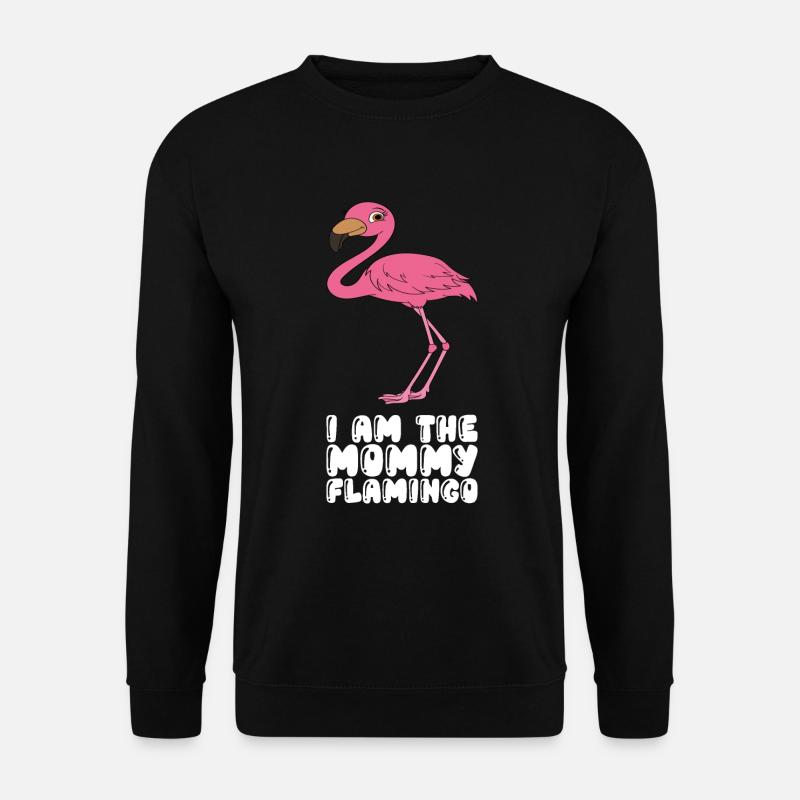 Lustige Flamingo-Grafik - Unisex Pullover - Schwarz