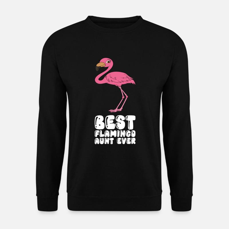 Funny flamingo graphics - Unisex Sweatshirt - black