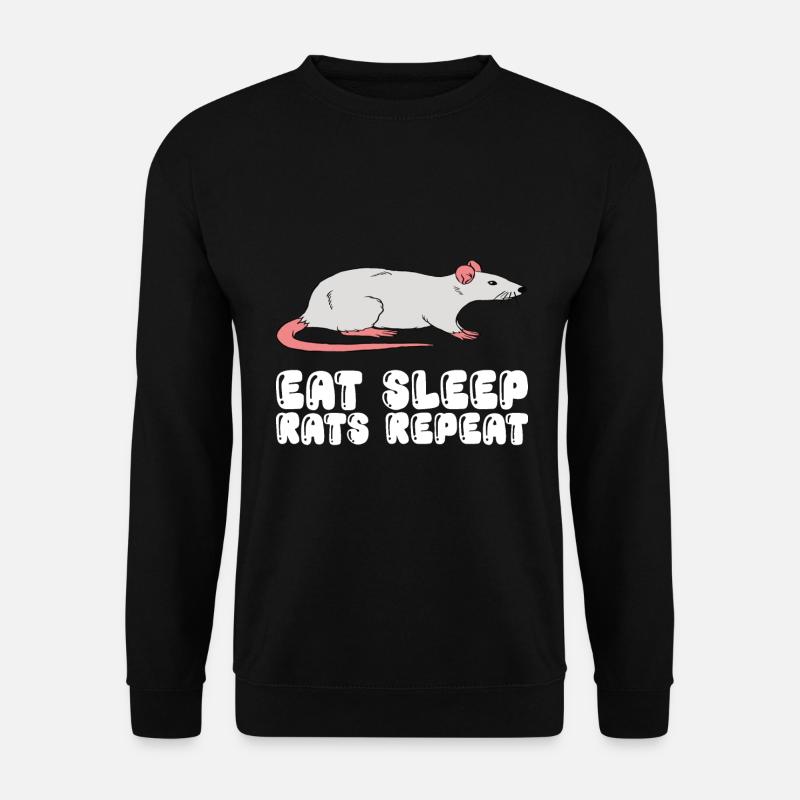 Eat Sleep Rats Repeat - Unisex Sweatshirt - black