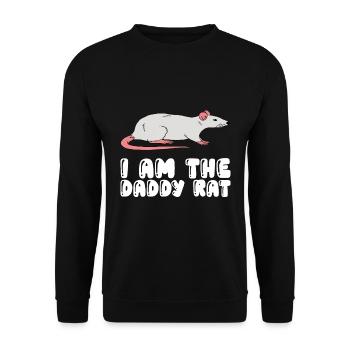 Je suis le père du rat - Sweat-shirt Unisexe - noir - Devant - Alina (178cm) & Michal (187cm)