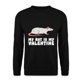 Mon rat est mon préféré - Sweat-shirt Unisexe - noir - Devant - Alina (178cm) & Michal (187cm)