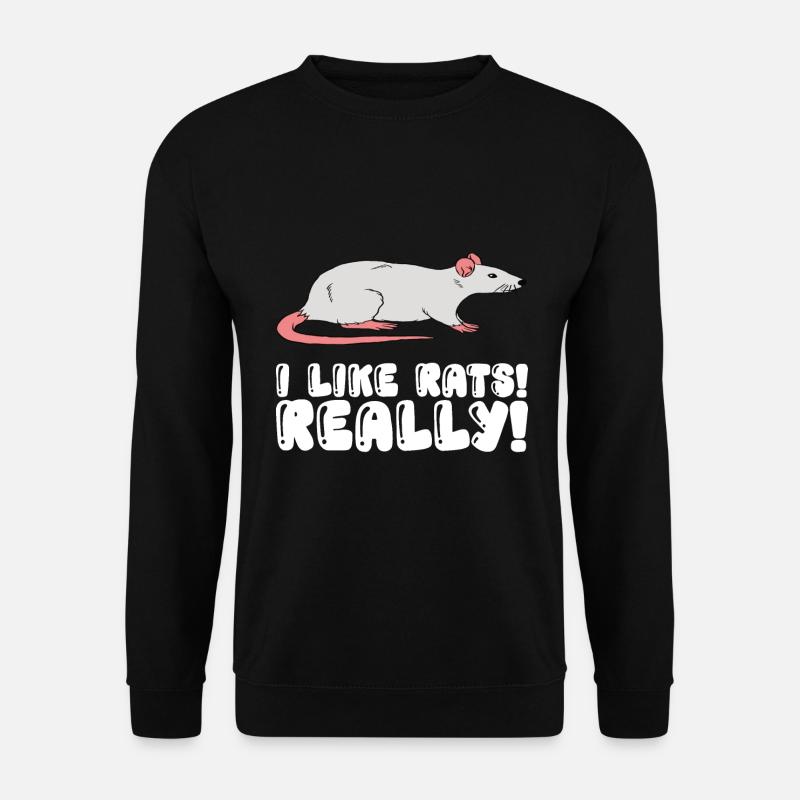 I really like rats - Unisex Sweatshirt - black