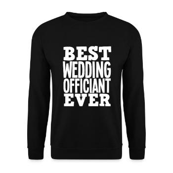 Registrar Registrar Registrar Wedding - Unisex Sweatshirt - black - Front - Alina (178cm) & Michal (187cm)
