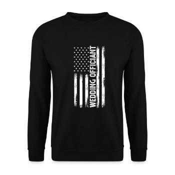 Registrar Registrar Registrar Wedding - Unisex Sweatshirt - black - Front - Alina (178cm) & Michal (187cm)