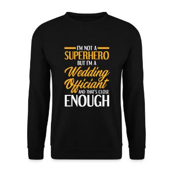Registrar Registrar Registrar Wedding - Unisex Sweatshirt - black - Front - Alina (178cm) & Michal (187cm)