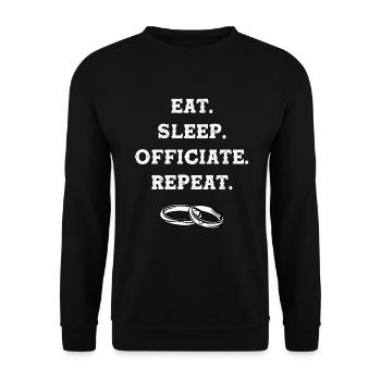 Registrar Registrar Registrar Wedding - Unisex Sweatshirt - black - Front - Alina (178cm) & Michal (187cm)