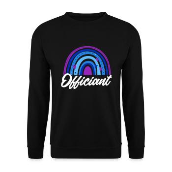 Registrar Registrar Registrar Wedding - Unisex Sweatshirt - black - Front - Alina (178cm) & Michal (187cm)