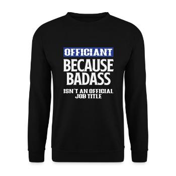 Registrar Registrar Registrar Wedding - Unisex Sweatshirt - black - Front - Alina (178cm) & Michal (187cm)