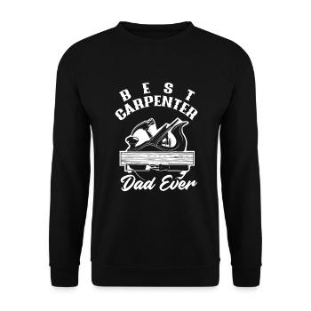 Drôle de menuisier Charpentier Charpentier Charpentier Charpentier - Sweat-shirt Unisexe - noir - Devant - Alina (178cm) & Michal (187cm)