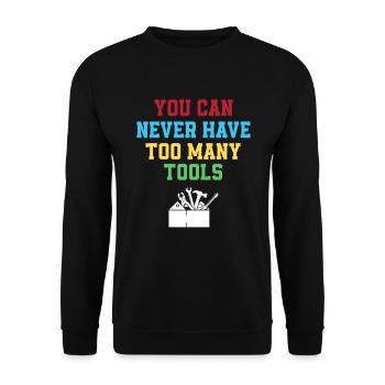 Drôle de menuisier Charpentier Charpentier Charpentier Charpentier - Sweat-shirt Unisexe - noir - Devant - Alina (178cm) & Michal (187cm)