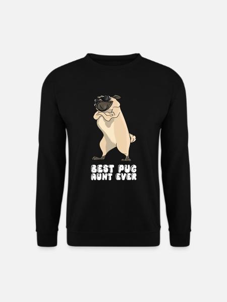 Best Pug Aunt Ever - Unisex Sweatshirt - black