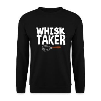 Lustiges Hobby Bäcker Geschenk - Unisex Pullover - Schwarz - Vorne - Alina (178cm) & Michal (187cm)