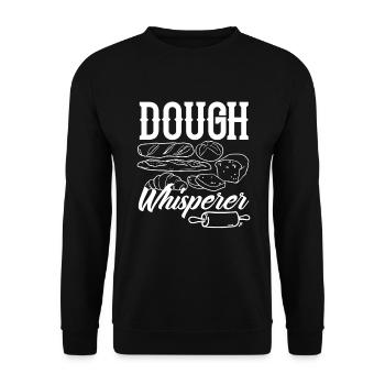 Lustiges Hobby Bäcker Geschenk - Unisex Pullover - Schwarz - Vorne - Alina (178cm) & Michal (187cm)