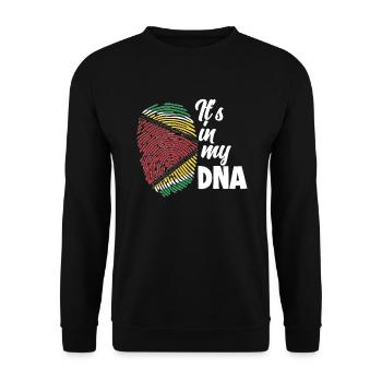 Guyanese Es Ist In Meiner DNA Guyana - Unisex Pullover - Schwarz - Vorne - Alina (178cm) & Michal (187cm)