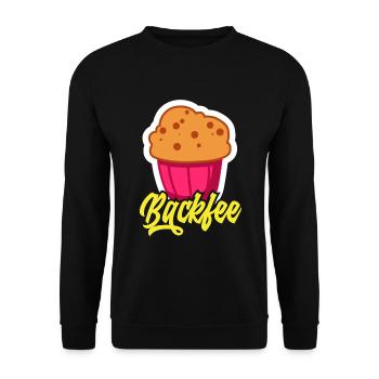 Baking Fairy Funny Baking Baker Gift - Unisex Sweatshirt - black - Front - Alina (178cm) & Michal (187cm)