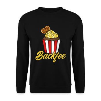 Baking Fairy Funny Baking Baker Baker Baker Gift - Unisex Sweatshirt - black - Front - Alina (178cm) & Michal (187cm)