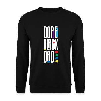 Melanin African American African American Woman - Unisex Sweatshirt - black - Front - Alina (178cm) & Michal (187cm)