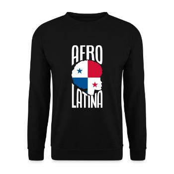 Lustiges Panama Panamaer Panamaerin Geschenk - Unisex Pullover - Schwarz - Vorne - Alina (178cm) & Michal (187cm)