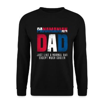 Lustiges Panama Panamaer Panamaerin Geschenk - Unisex Pullover - Schwarz - Vorne - Alina (178cm) & Michal (187cm)