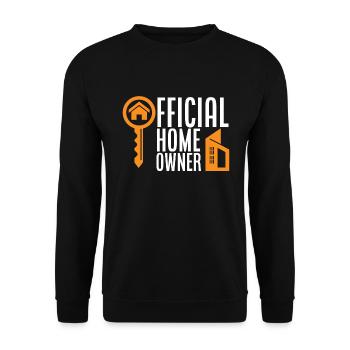 Homeowner Home Purchase Gift - Unisex Sweatshirt - black - Front - Alina (178cm) & Michal (187cm)