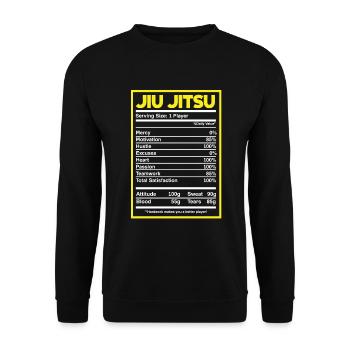 Jiu Jitsu Jiu Jitsu Jiu Jitsu - Unisex Pullover - Schwarz - Vorne - Alina (178cm) & Michal (187cm)