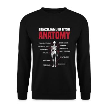 Jiu Jitsu Jiu Jitsu Jiu Jitsu - Unisex Sweatshirt - black - Front - Alina (178cm) & Michal (187cm)