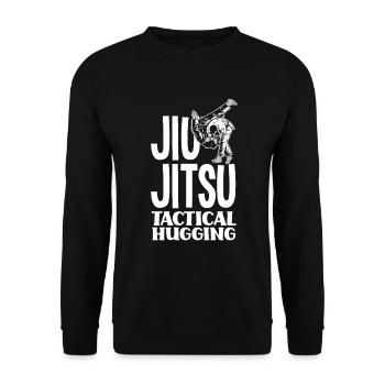 Jiu Jitsu Jiu Jitsu Jiu Jitsu - Unisex Pullover - Schwarz - Vorne - Alina (178cm) & Michal (187cm)