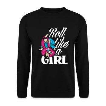 Jiu Jitsu Jiu Jitsu Jiu Jitsu - Unisex Pullover - Schwarz - Vorne - Alina (178cm) & Michal (187cm)