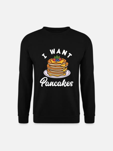 Funny Pancake Pancakes Gift - Unisex Sweatshirt - black