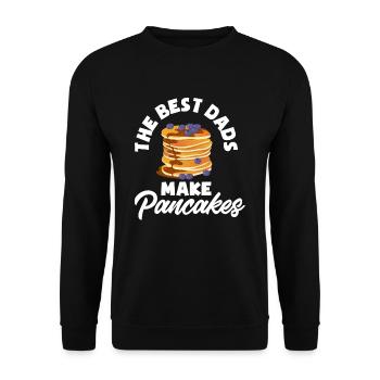 Funny Pancake Pancakes Gift - Unisex Sweatshirt - black - Front - Alina (178cm) & Michal (187cm)