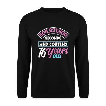 Fille du 16e anniversaire - Sweat-shirt Unisexe - noir - Devant - Alina (178cm) & Michal (187cm)