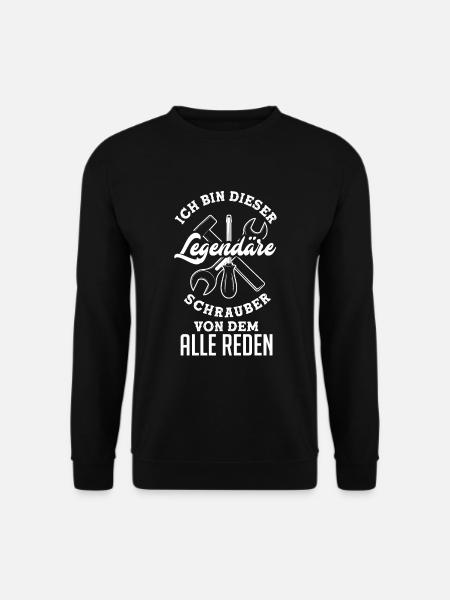 Lustiges Schrauber Mechaniker Automechaniker - Unisex Pullover - Schwarz
