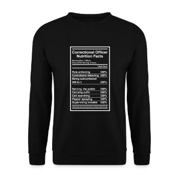 Gardiens de prison Agents pénitentiaires - Sweat-shirt Unisexe - noir - Devant - Alina (178cm) & Michal (187cm)