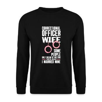 Gardiens de prison Agents pénitentiaires - Sweat-shirt Unisexe - noir - Devant - Alina (178cm) & Michal (187cm)