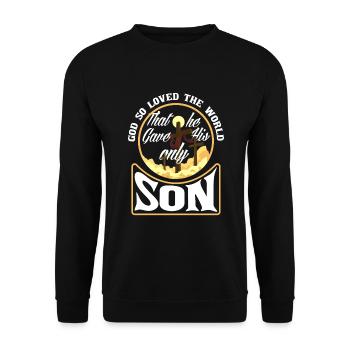 Jésus-Christ Christ Religion Religieux - Sweat-shirt Unisexe - noir - Devant - Alina (178cm) & Michal (187cm)